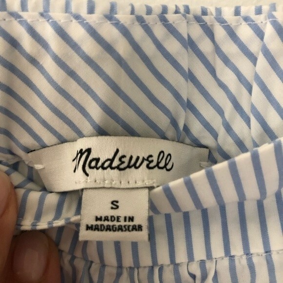 Madewell Clean Off-The_Shoulder Top in stripe - Picture 5 of 6